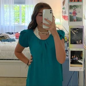 Teal/Green Blouse